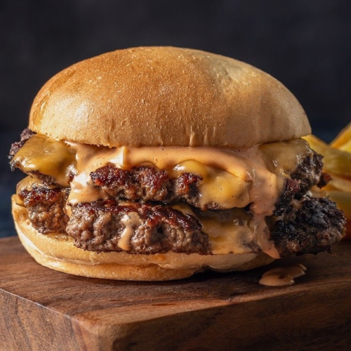 Hamburguesa Bacon con Papas