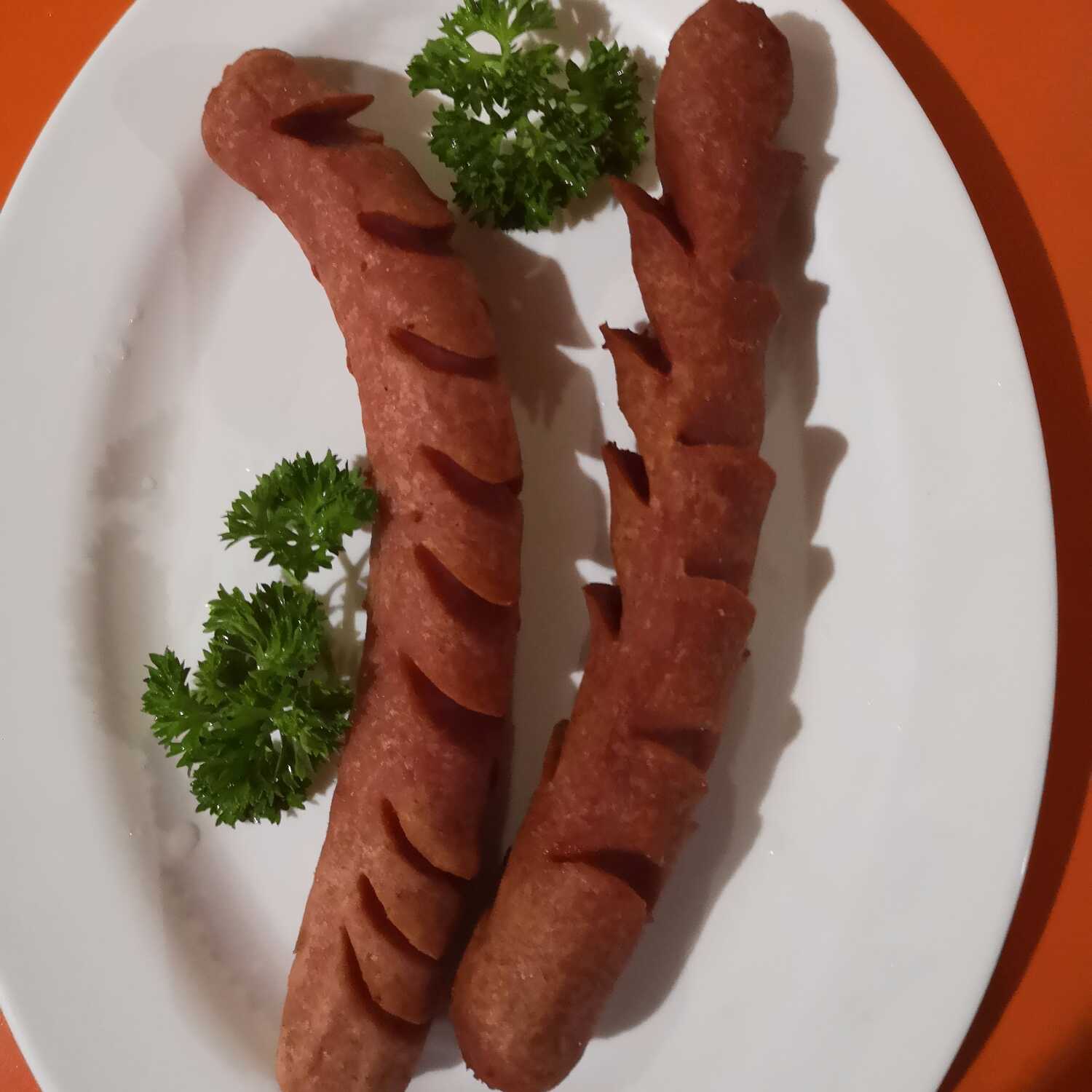 2 Salchichas Fritas