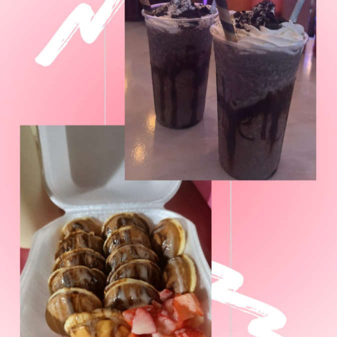 Frappé + Mini Hot Cakes Chicos