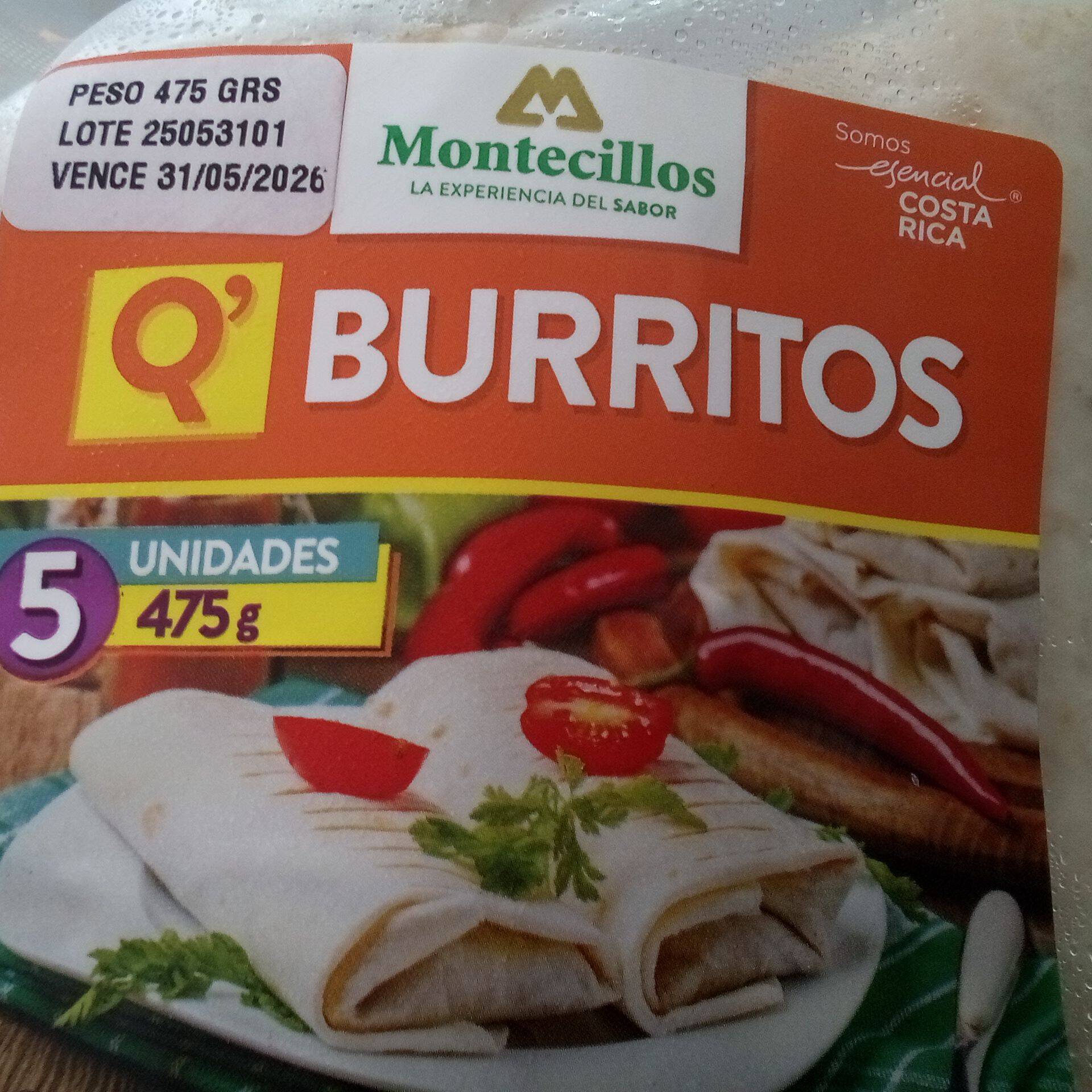 Burritos De Carne 5 Unidades 475g