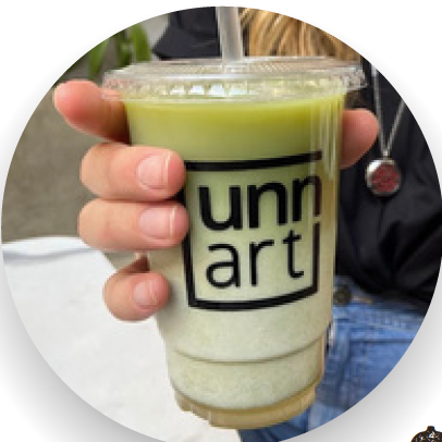 Matcha , Leite e Gelo (Mel opcional)