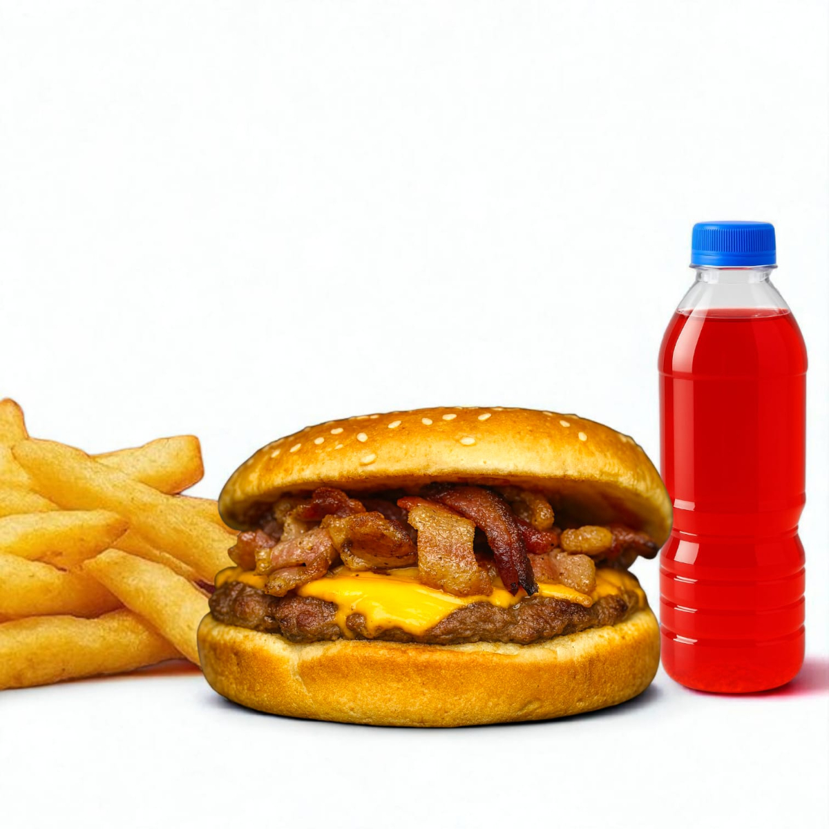 Combo Hamburguesa Jr. Tocino  – 🍔 + 🍟 + 🥤
