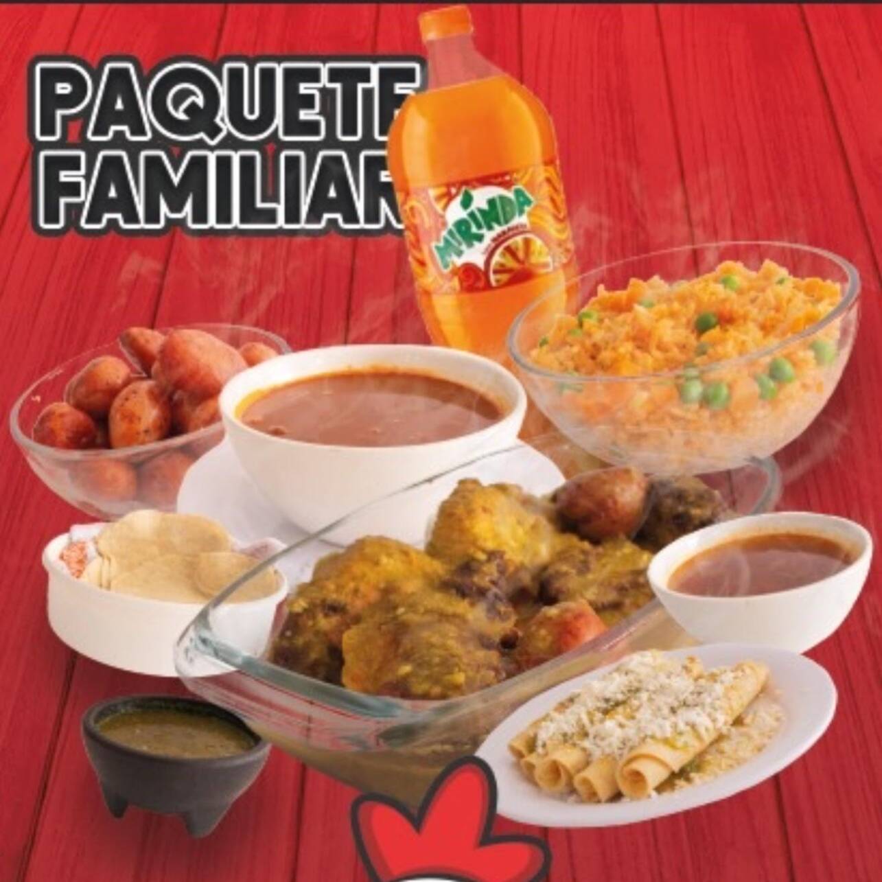 PAQUETE FAMILIAR (4-6 PERSONAS)
