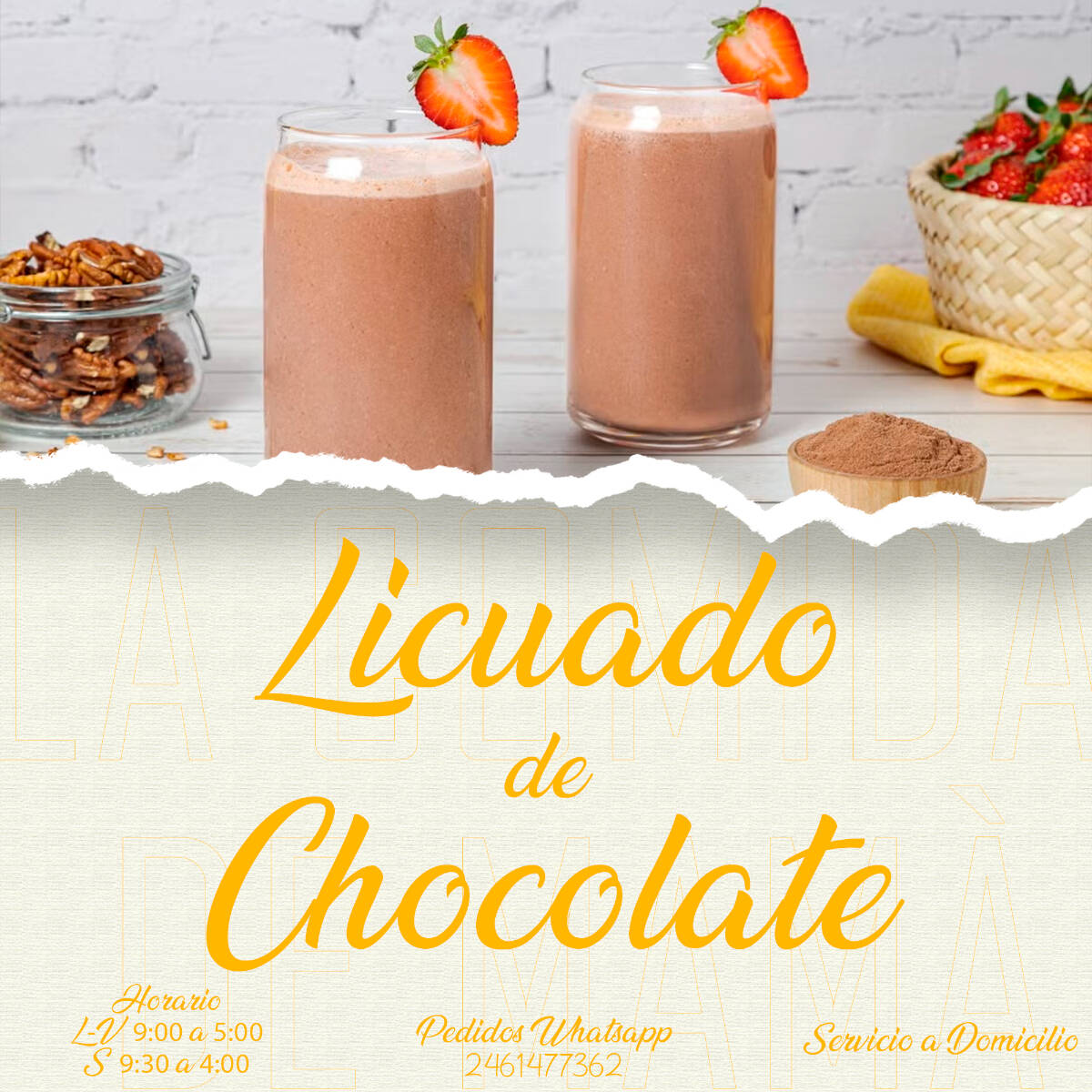 Licuado de Chocolate 1/2 L.