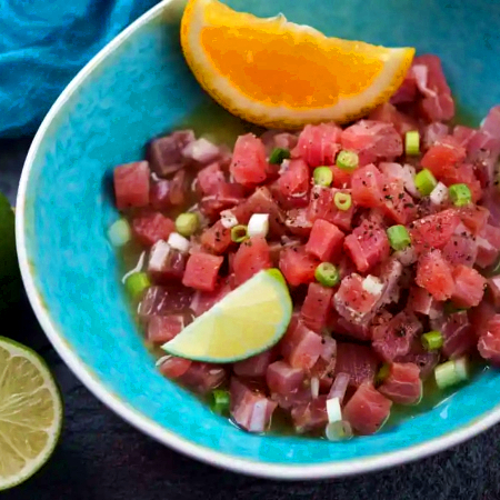 Ceviche de Medallon de Atún Media Orden