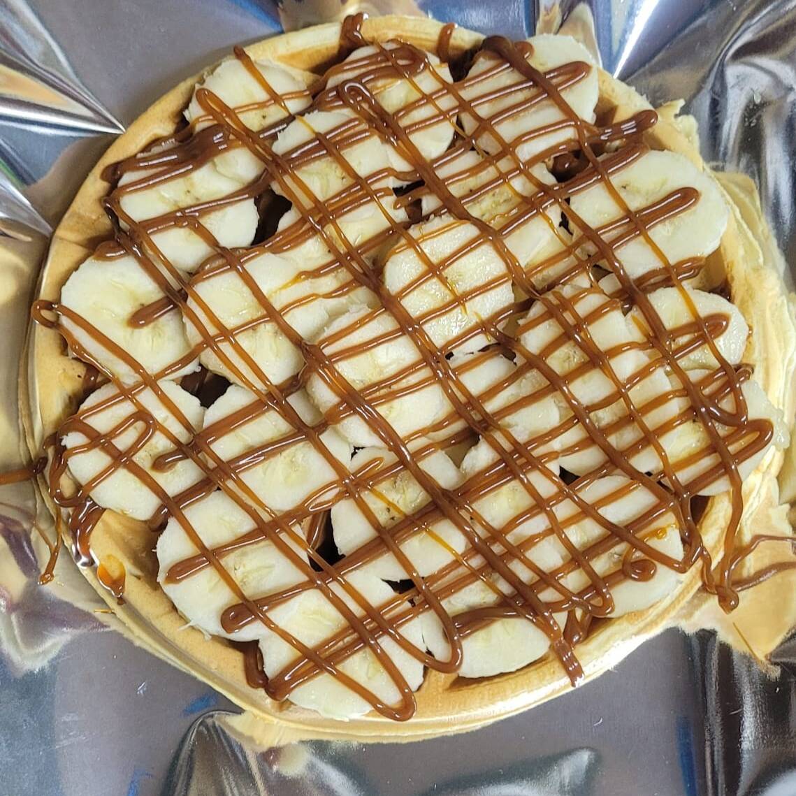 Waffle Platano-Cajeta