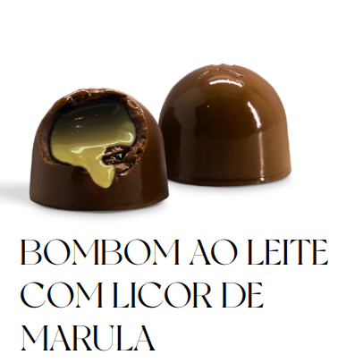 Bombom ao leite com licor de marula 15g