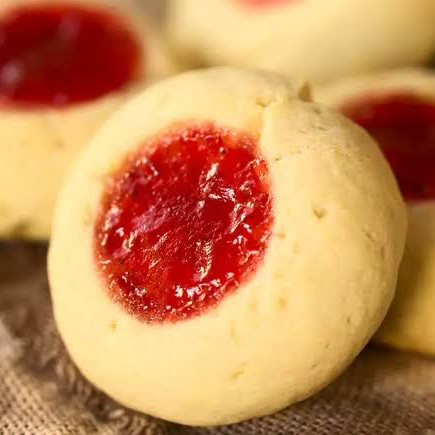 Galleta con Mermelada de Fresa