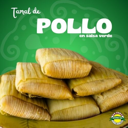 Tamal de Pollo en Salsa Verde