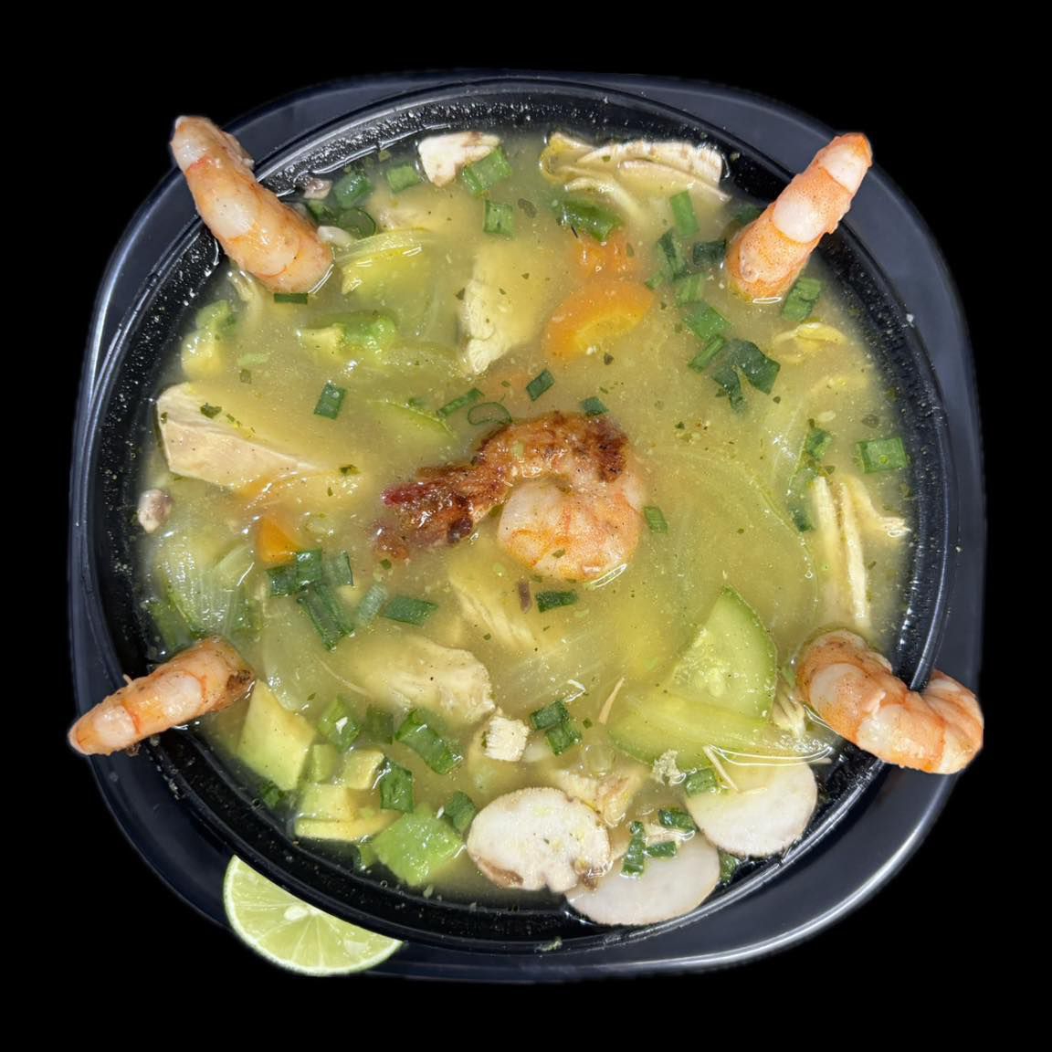 Sopa con Camarón