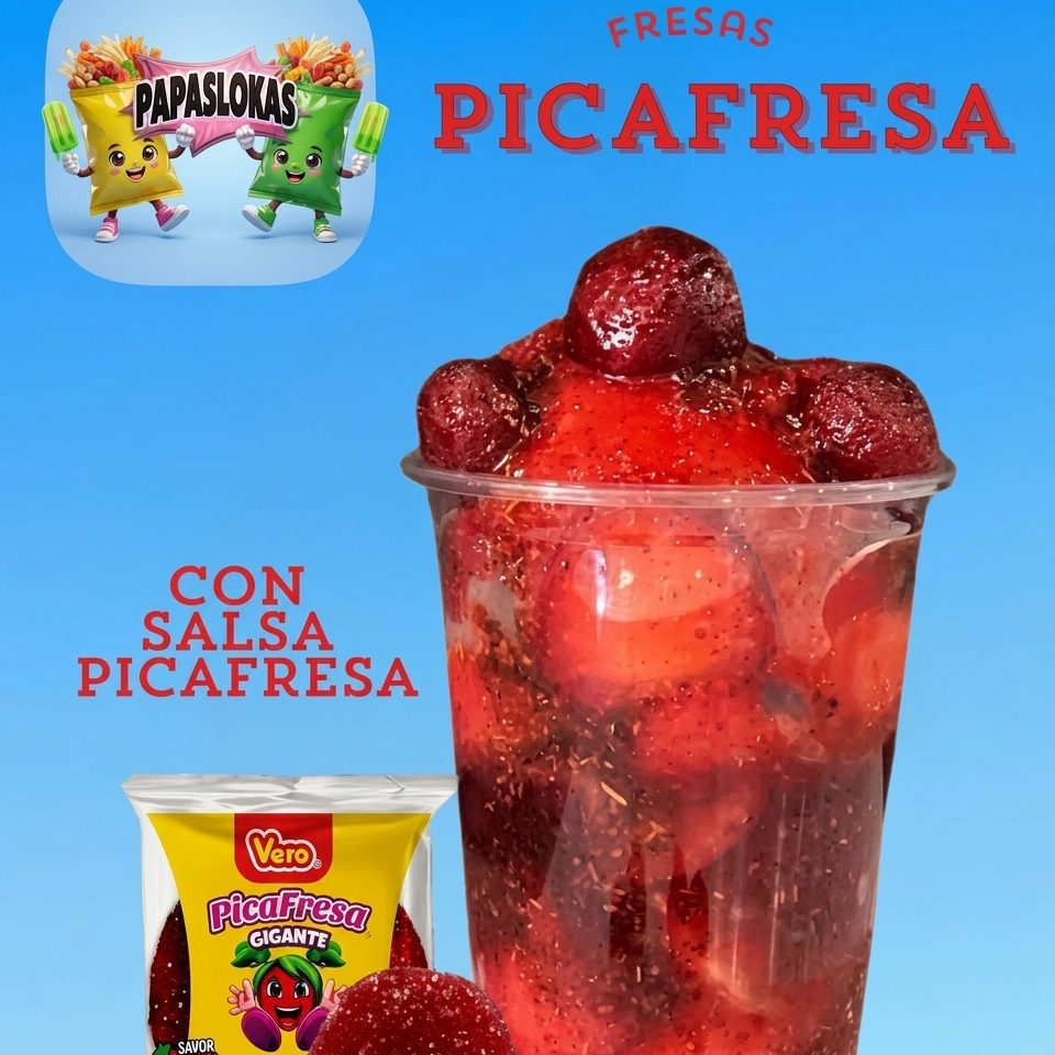 Fresas con Chamoy