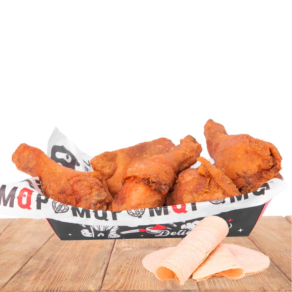 5 Piezas de Pollo Frito y Tortillas