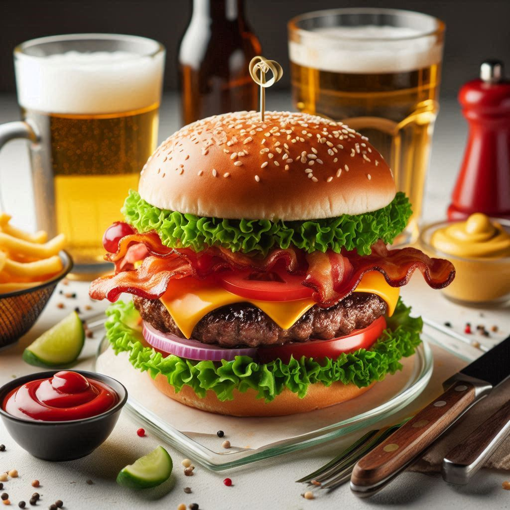 Hamburguesa Jumbo Angus Bacon