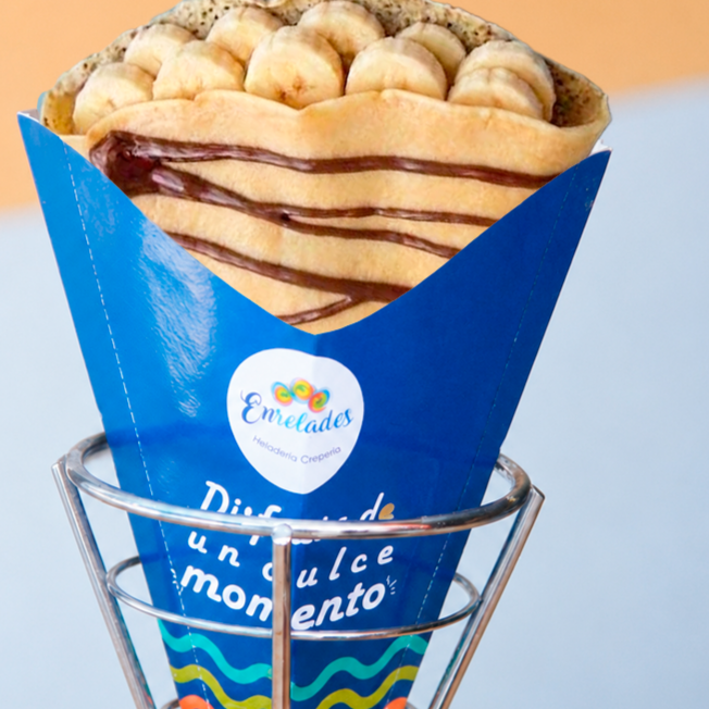 Crepé Dulce Básico en Cono