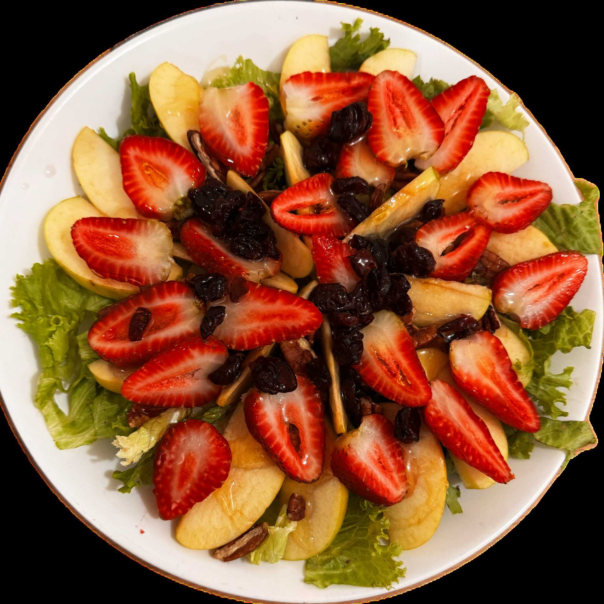 Ensalada de Fresas y Manzana