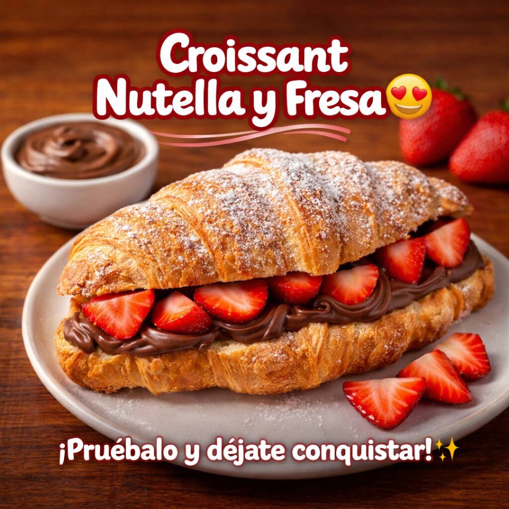 Croasaint Nutella y Fresas