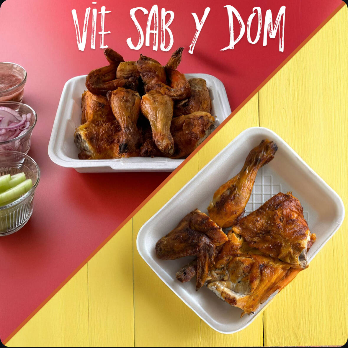 POLLO Y MEDIO 50%OFF! APROVECHALO