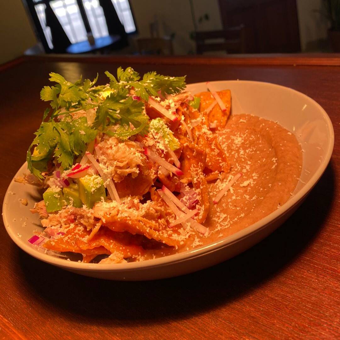 Chilaquiles con Barbacoa