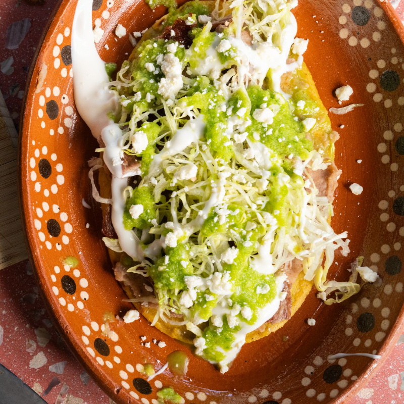 HUARACHE DE TINGA DE POLLO