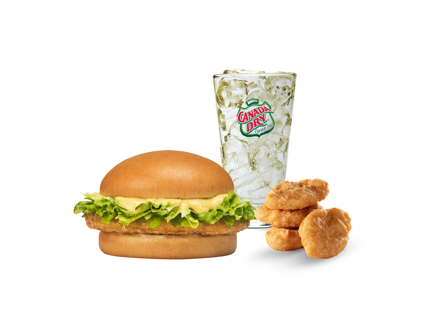 Pollo Creamy Mustard, Chicken McNuggets® 4 pz y Bebida Mediana