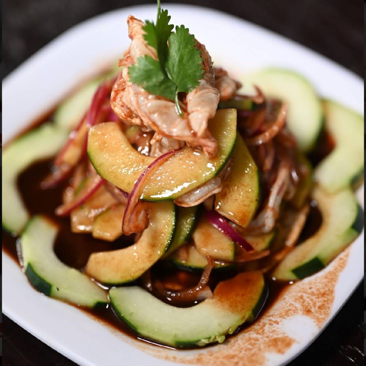 Tostada de Aguachile Negro