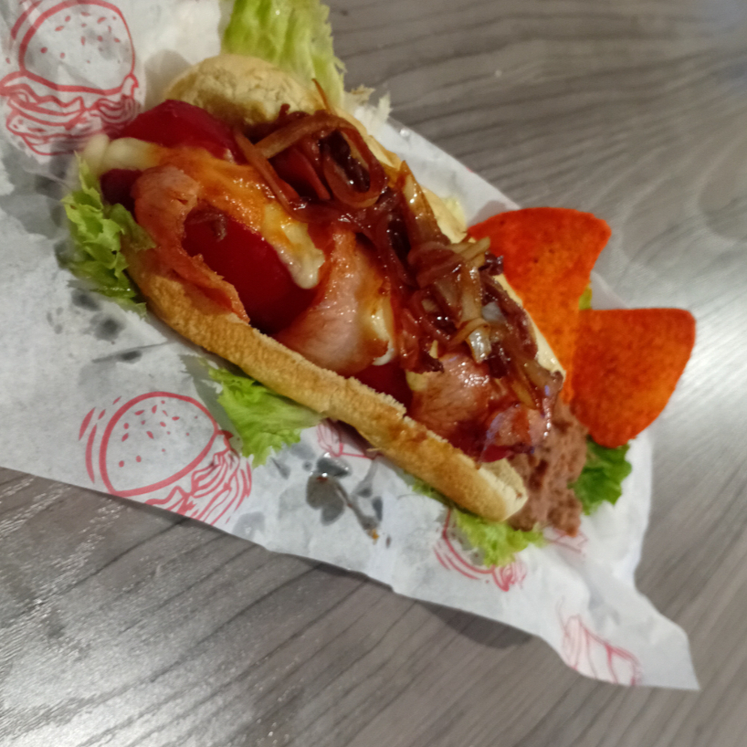 REVIENTA TRIPAS -HOT-DOG, SALCHICHA ROJA