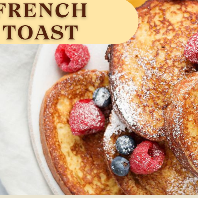 FRENCH TOAST FRUTOS (2PZAs)