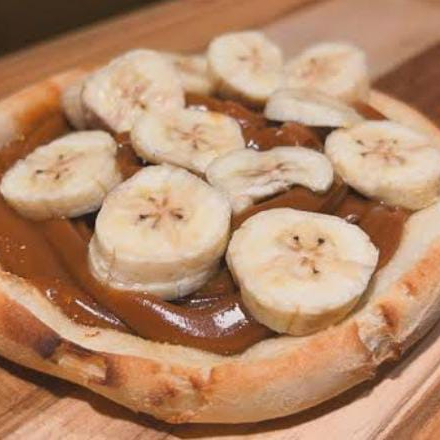 muçarela, banana e chocolate