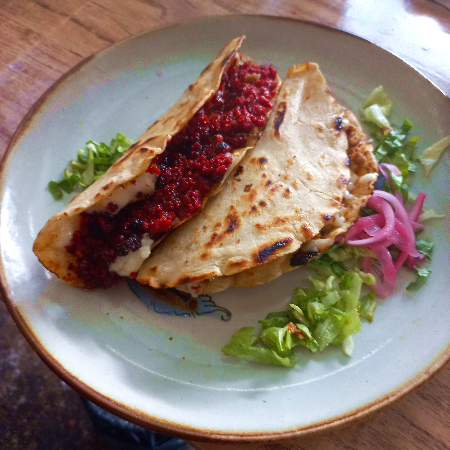 Quesadilla de chorizo