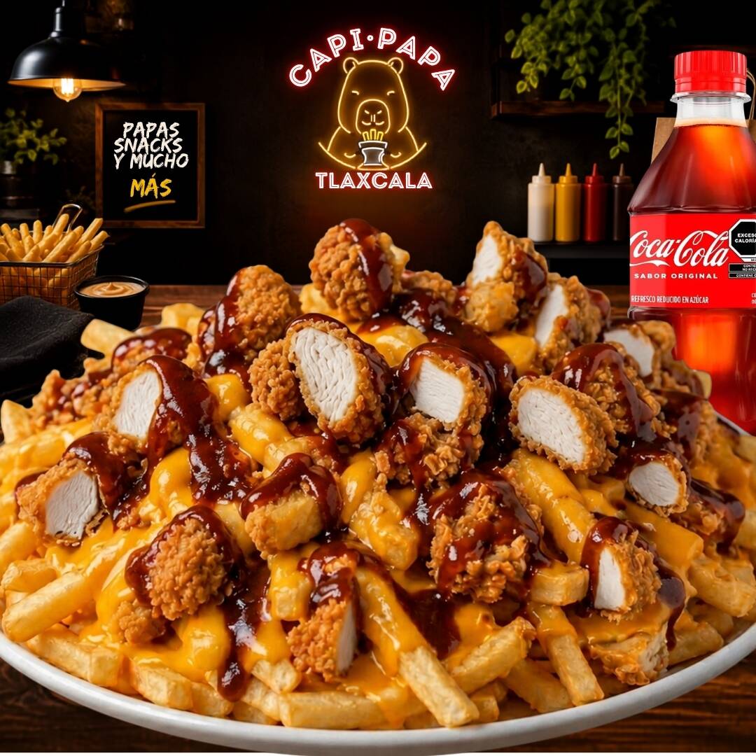 Viernes Chicken Papas + Coca Cola