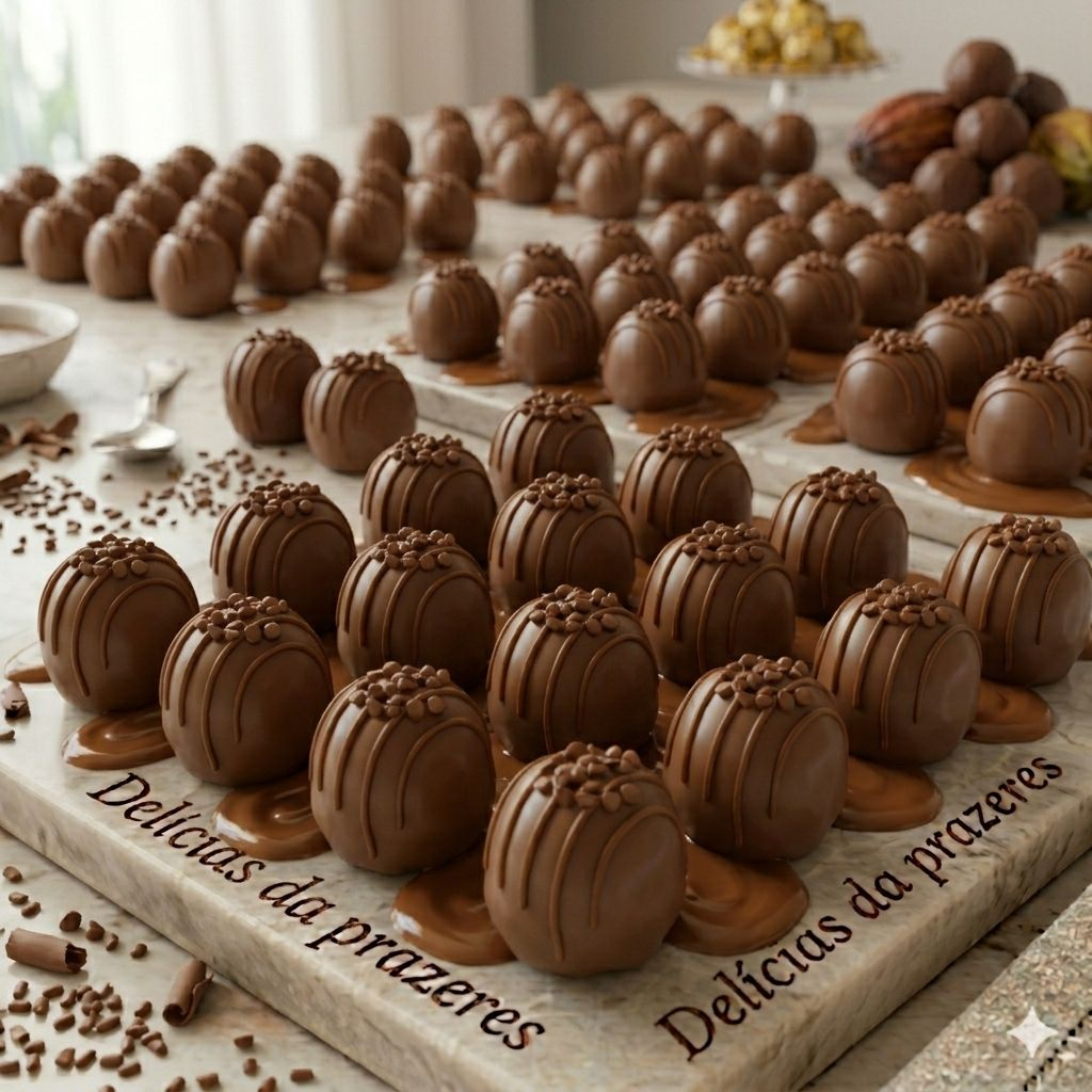 Delicadeza e sabor em cada mordida! Nossa trufa é feita com chocolate selecionado e um recheio cremoso e sofisticado, perfeito para os amantes de um doce mais refinado. Com acabamento impecável e textura aveludada, é a escolha ideal para momentos especiais ou para presentear com elegância.