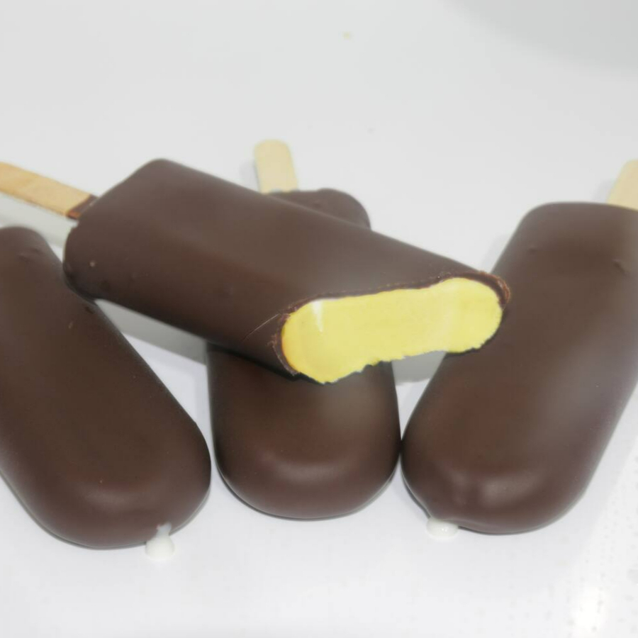 Picolé esquimó de maracujá