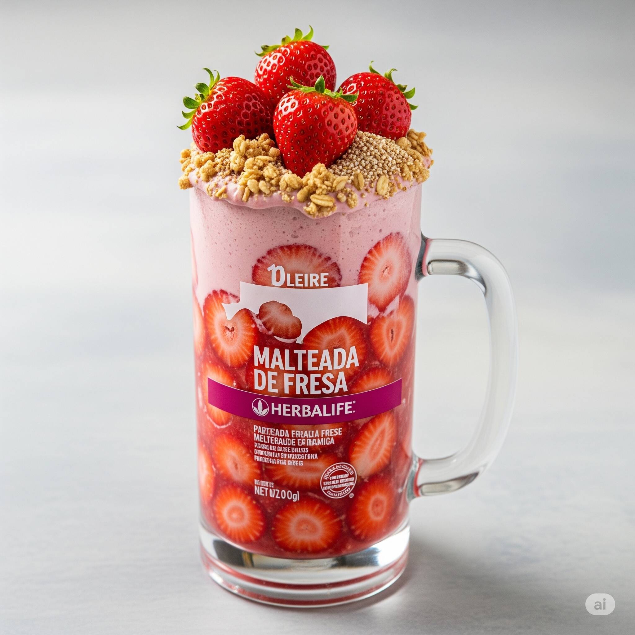 Malteada de Fresa