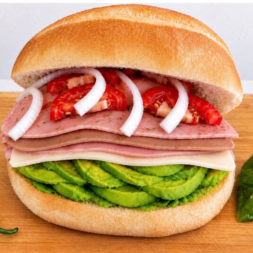 Torta con Todo de Carnes Frías