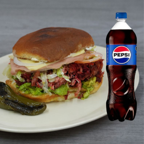 Combo Torta Colita de Pavo Especial + Refresco