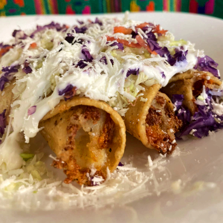Flauta Rellena de Papa