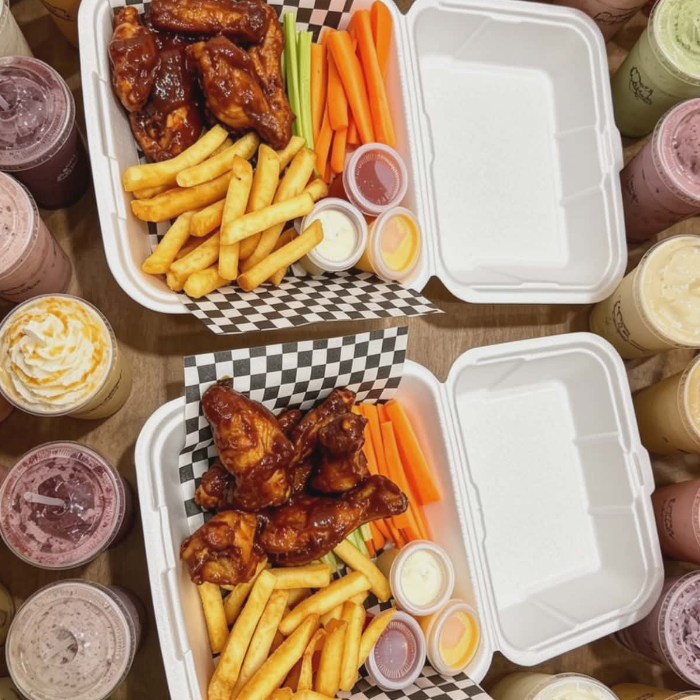Alitas de 14 pzas más Papas