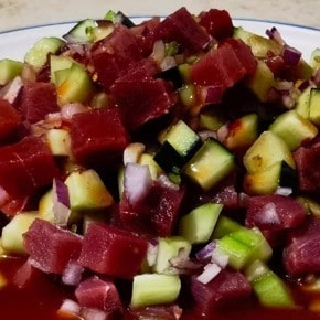 Orden de ceviche de atun