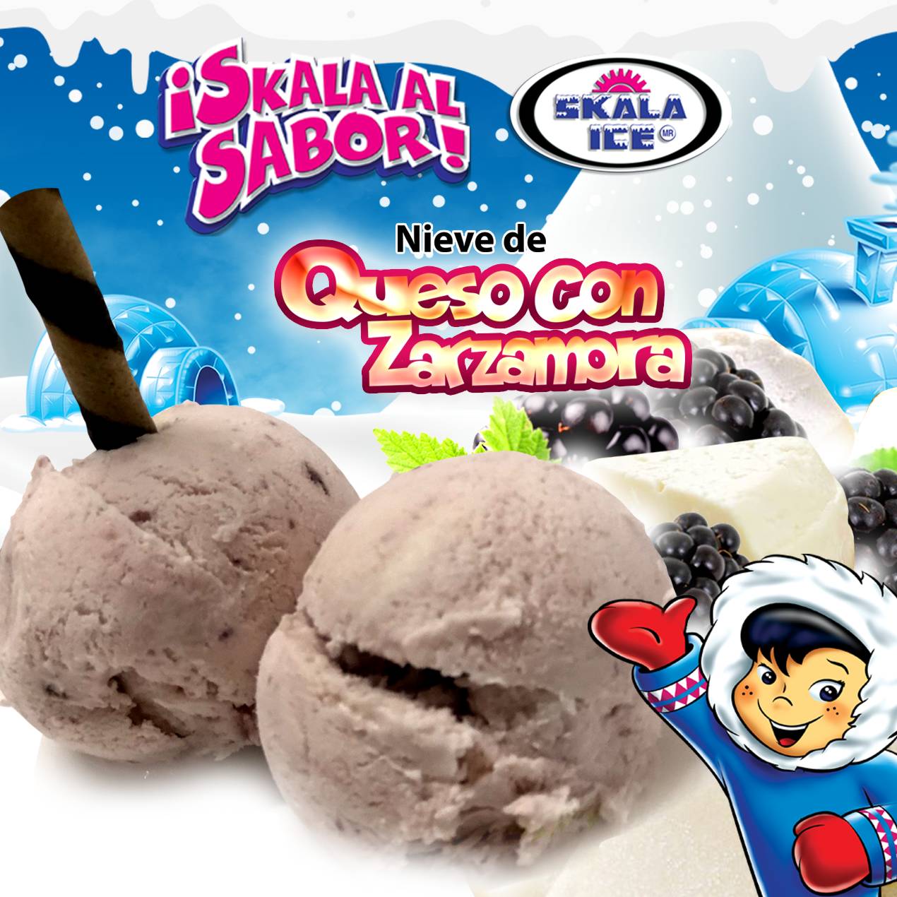 Helado de Queso con Zarzamora 5 Litros