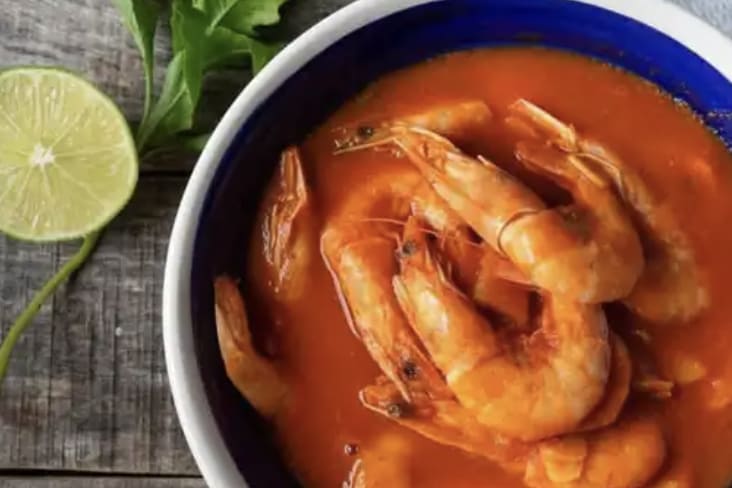 Exquisito Caldo de Camaron EMILIANOS!