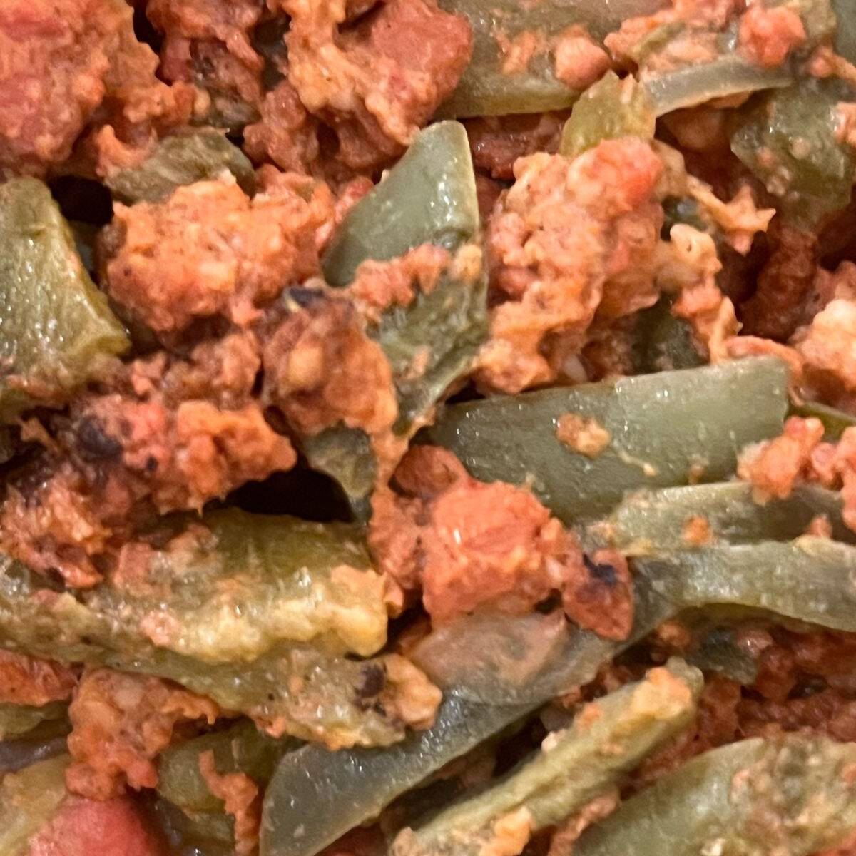Taco de Longaniza con Nopales