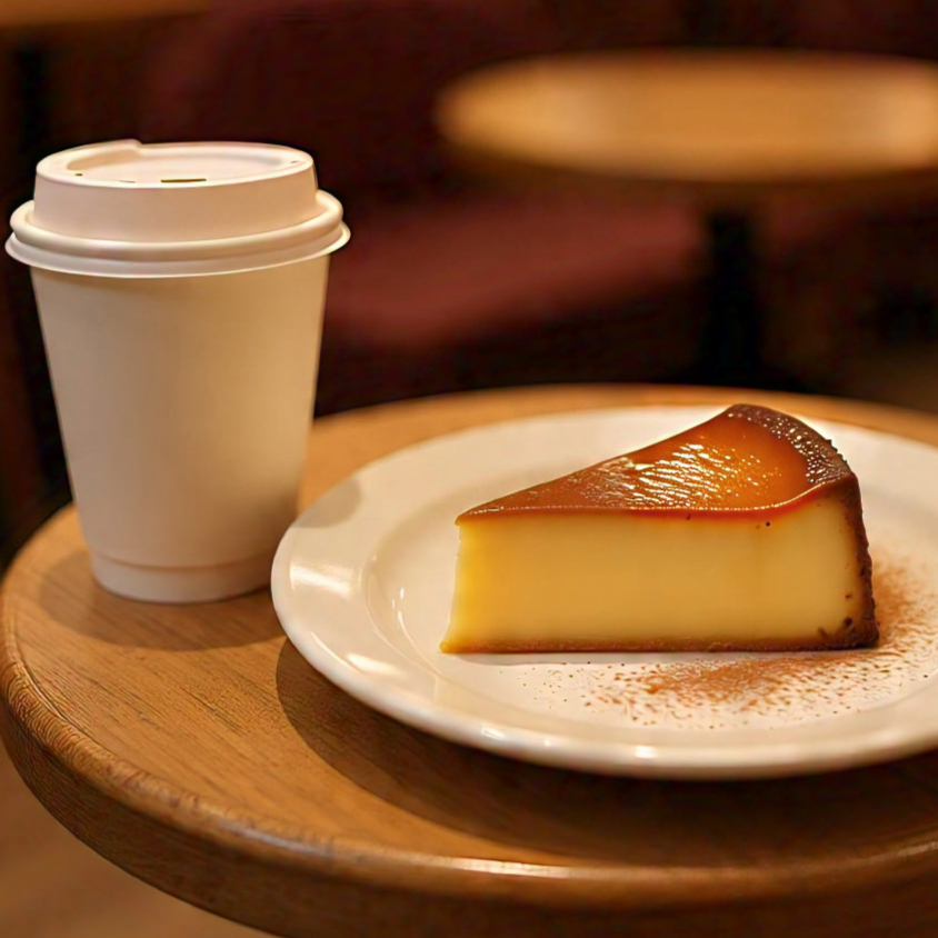 Flan Napolitano + Café