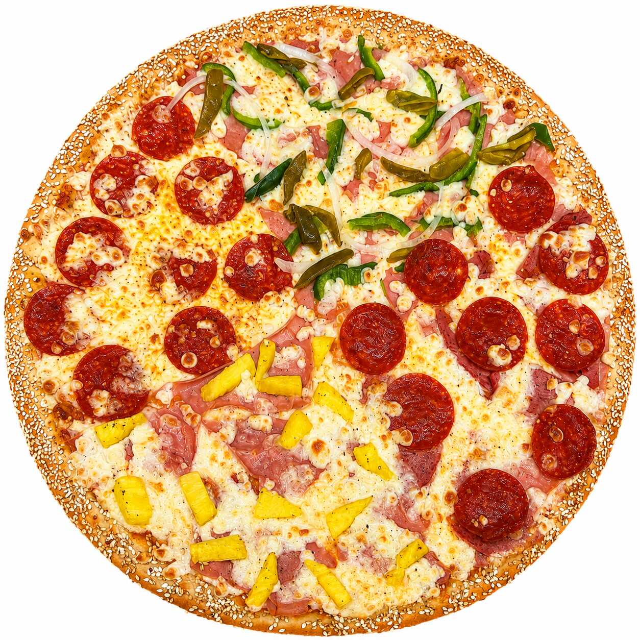 Pizza de 4 estaciones familiar de 16 "