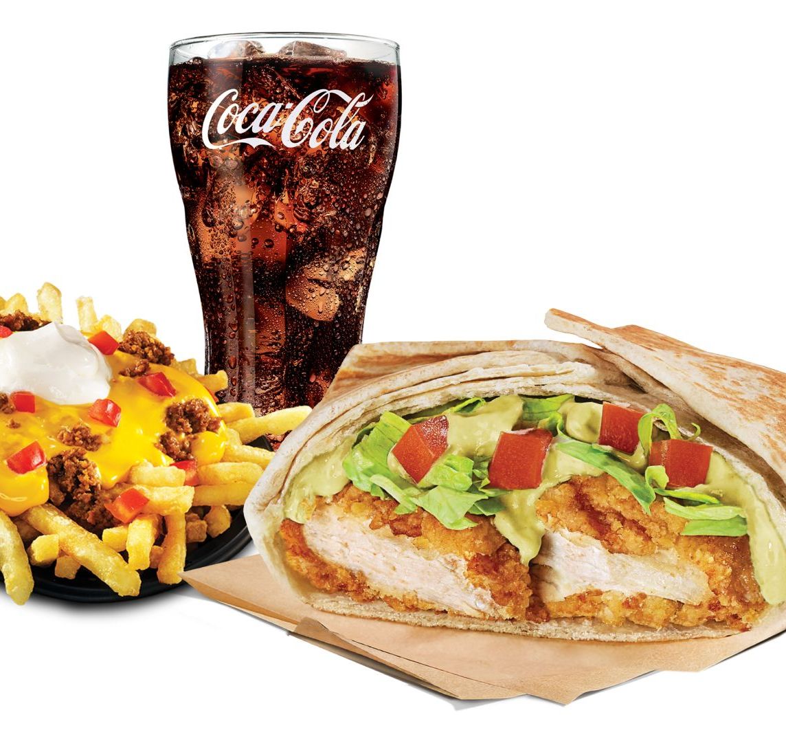 Combo Supreme Crispy Chicken Wrap Salsa Poblano