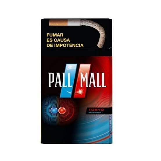 Cajetilla de cigarrillos Pall Mall Tokyo Mindnight