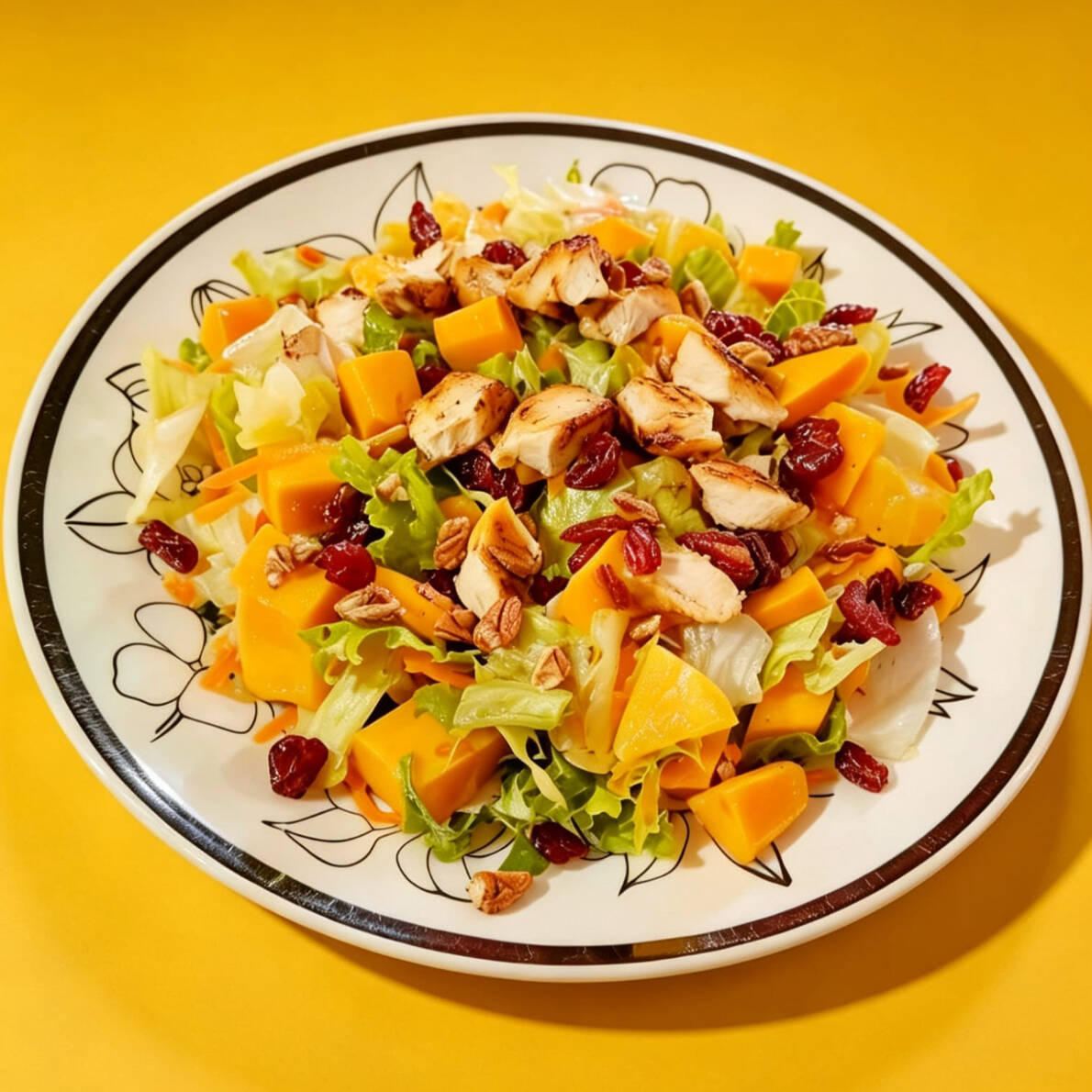 Ensalada de MANGO Y NARANJA + POLLO