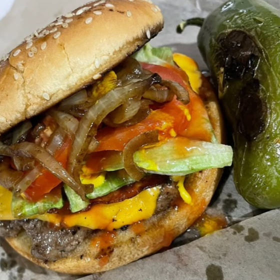 Hamburguesa con Tocino