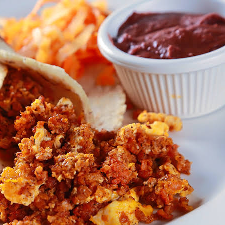 Taco de Huevo con Chorizo o Longaniza