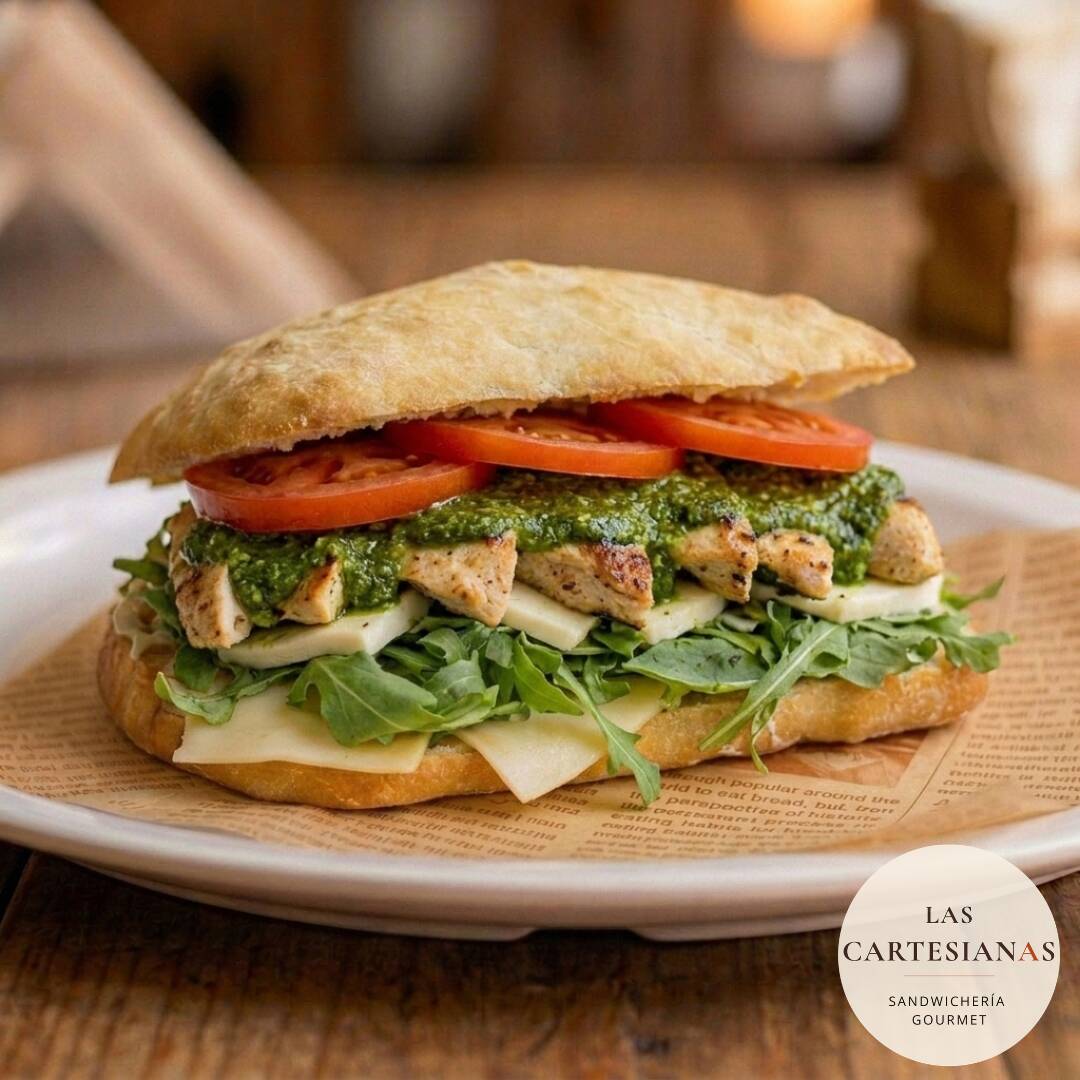 Ciabatta de Pollo al Pesto Casero