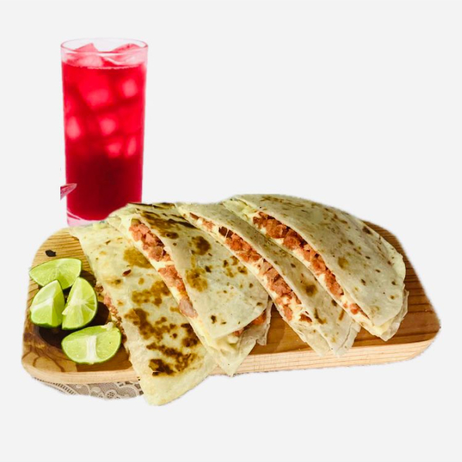 2 Gringas de Pastor +1 Agua Fresca de 500ml